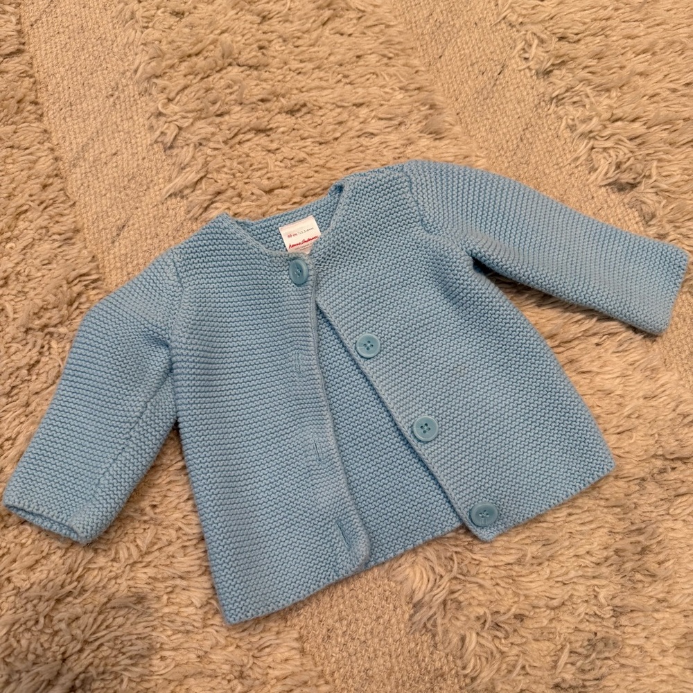 Blue Knit Kids Jacket